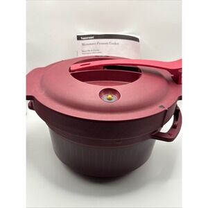 Tupperware Microwave Pressure Cooker 3 Quart Burgundy 2014 7643A-2
